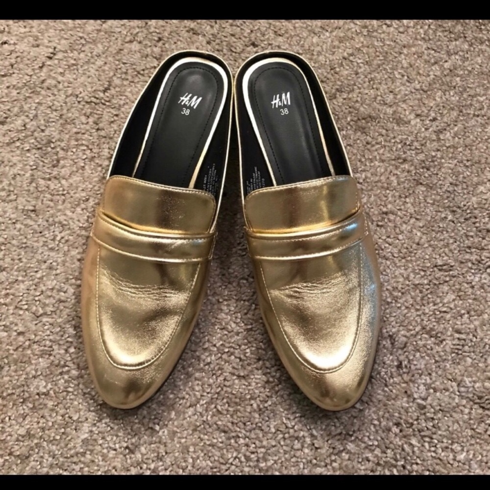 ⭐️H&M Gold Mule size 38 ⭐️